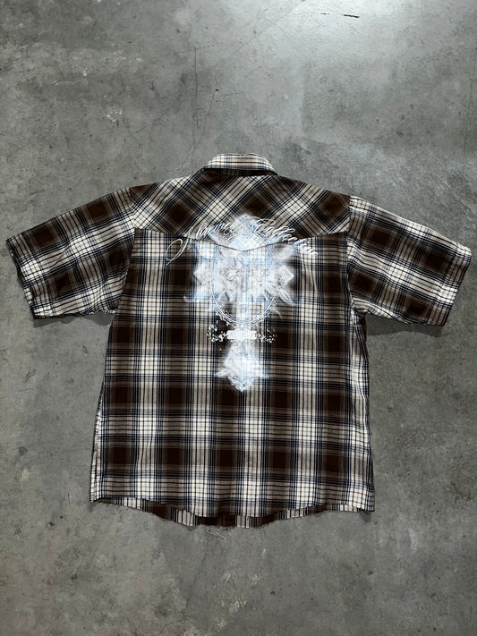 Cross Short Sleeve Button Up