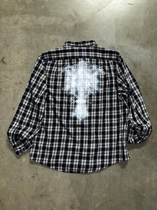 Cross Flannel (Navy Blue)